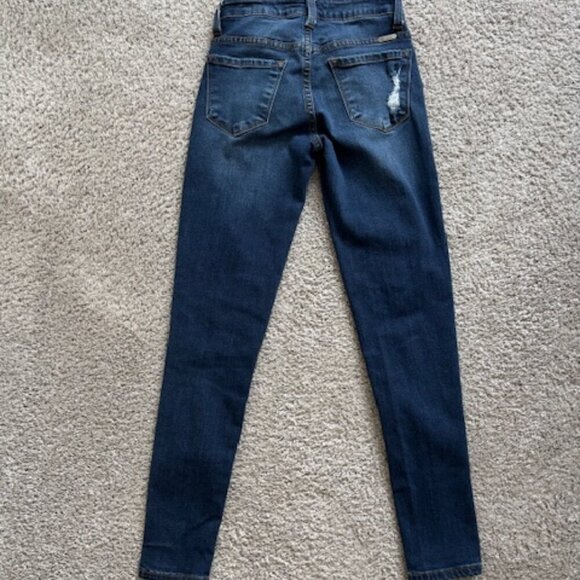 KanCan distressed jeans skinny jeans size 0 - Picture 3 of 8